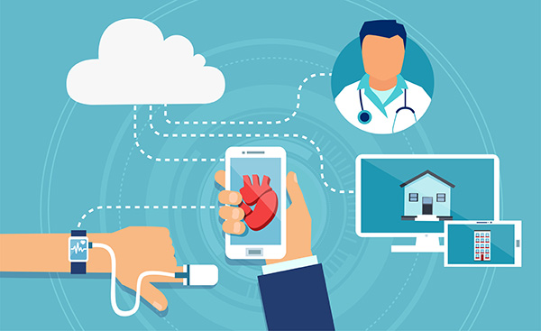 vector-of-a-modern-health-care-devices-tracking-patient-heart-rate